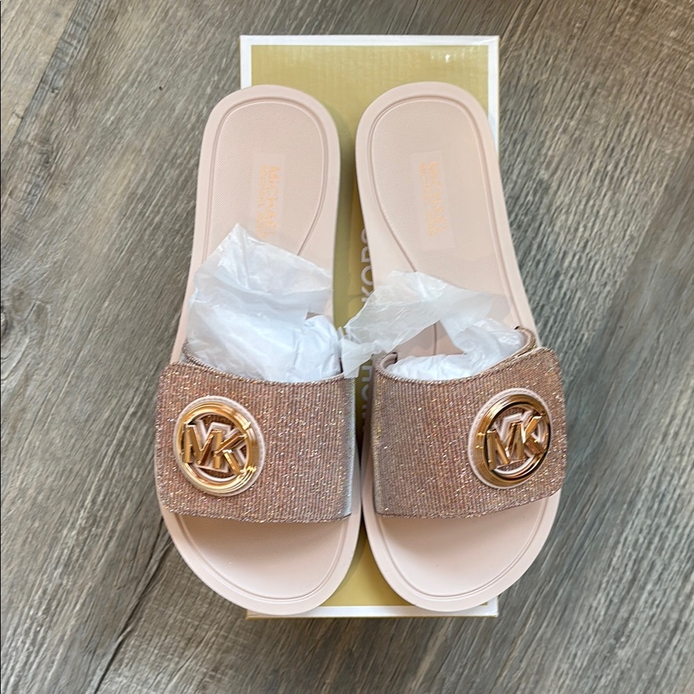Michael Kors Sandals - Shimmering Rose Gold NWT W Size 7